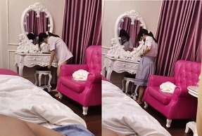 VIET69-Nữ sinh cấp 2 trốn học nhà nghỉ chịch bạn trai